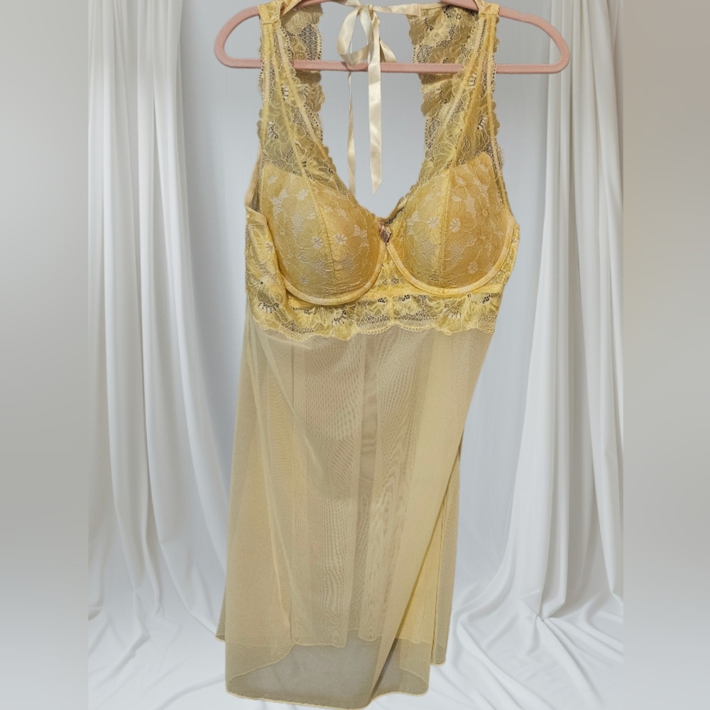 La Vie En Rose Yellow Babydoll